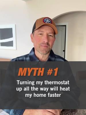 Have you ever come home to a cold house and turned your thermostat ALL the way up??? It heats at the same rate—so just set it where you want it-it'll get there just as quickly👍🏼 There are a few exceptions...and if you REALLY want your house to heat up FAST...I know a guy that would love to tell you all about modulating variable speed furnaces😂 #imjustsaying #hvactips #furnace #thermostatwars #newfurnace #homeownertips #homeownerlife #thermostat