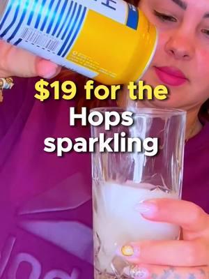 Hops sparkling water taste test 💛🤍💚#foryou #TikTokShop #hopssparklingwater #sparklingwater #hopwtr 