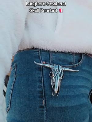 The Longhorn Skull Pendant is a statement piece. 🤘🏼 Removable horns, versatile clasp for belts & bags, and intricate details make it a must-have.🛡 Wearable & stylish Western Accessories 🛡 #pendantjewelry #longhornskull  #WesternStyle #CowgirlChic  #Multifunctional #westernsty #acsessories   #westernjewellery #western #westernfashion #belt #buckle #cowgirl #jewelry #safetytips #selfdefense #giftsforher #giftideas  #selfdefenseforwomen    #MadeMyYear #tiktokshopholidayhaul #newyearnewaura 