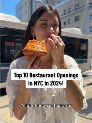 Top 10 NYC openings in 2024!   Save this video, and check out these spots in 2025 if you haven’t already!  #newyorkcity #roundup #restaurantopening #nyc #nycfood #nycbucketlist #dessert #pastries #croissants #flatiron #astoria #soho #fidi #westvillage #midtown