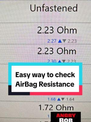 Let's use this 2023 Hyundai Elantra to help show you can easily check Air Bag Component Resistance using a Scan Tool. No meters, No extra work. You don't even need to get out of the car! #mechanictips #airbag #resistance #scantool #automotivetechnician #automechanic #mechanicsoftiktok #techniciansoftiktok #automotivetech #airprodiagnostics #hyundaielantra 