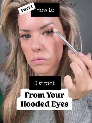 As we age, makeup becomes less about transformation and more about enhancement. The goal is to celebrate your natural beauty by playing up your favorite features and minimizing distractions from the ones you’re less fond of.  Here’s how to distract from your hooded eyes: 1. Shape eyebrows 2. Elongate the eye with a seamless eyelash on outer corner  3. Add a hydrated pop to color to your lips 4. Keep eyeshadow soft neutral and wing out towards temple for added lift.  Brow gel @elfcosmetics  Lashes @Geenetya  Lips @seintofficial  Eyeshadow & brush @seintofficial  Make sure to follow me for more easy makeup tips for women over 40 🥰 #over50 #over40 #over40makeup #hoodedeyes #hoodedeyesmakeup #hoodedeyemakeup