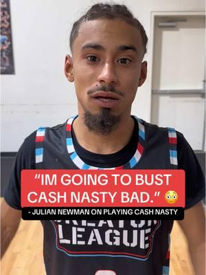 Julian Newman faces off against Cash Nasty for $10,000 tomorrow at 5PM EST on Creator League YT! Who you got winning this matchup? 👀 #juliannewman #cashnasty #basketball #1v1 #foryou 