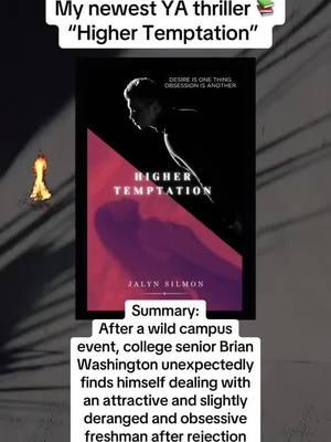 📚 My newest college thriller, “Higher Temptation” is officially available on Amazon. Hold your breath! 👀 More thrillers and suspense are coming your way. 🔥 Book summary: After a wild campus event, a college senior unexpectedly finds himself dealing with an attractive and slightly deranged and obsessive freshman after rejection to her continuous advances. #booklovers #fiction #fictionauthor #fictionwriter #readmorebooks #thrillerbooks #thrillerreads #suspensebooks #suspensefilm #yabooks #newreleases #creatives #christiancreative 