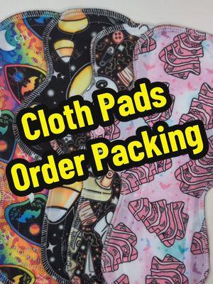 Our asymmetrical pads start at 10 inches (in length) and go up to our 18 inchers. The ones shown in this packing video are 12 inches.  #clothpads #ecofriendly #chemicalfree #periodproducts #period #SmallBusiness #womanownedbusiness #menstrualpads #washablepads #reusablepad #heavyflow #postpartum #clothpadrevolution #asymmetrical #order #orderpacking #letspackanorder #alt #spooky #planchette #sewing 