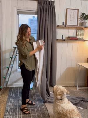 Use code: JULIA28 for a discount off anything @Tailorvibe  Shop this link: https://tailorvibe.com/?ref=JULIA Kay Linnen Curtains in the color Gray K1014 Triple Tailor Pleat  Tailorvibe Partner #tailorvibe  #tailorvibecurtains #customcurtains #diycurtainrods #curtainrods #bedroomdesign #woodcurtainrod #DIY