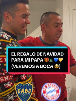 ¡LE REGALO A MI PADRE UN TICKET PARA VER A BOCA 💙💛 EN EL MUNDIAL! 🎁🎄 (REACCION 🥹) #Boca #mundialdeclubes #sorpresa #regalo #navidad #papa #reaccion #tickets #bocajrs #bayern #futbros 