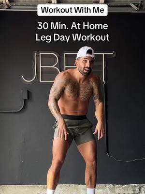 30 Min. At Home Lower Body Workout. See how many rounds you can complete within 30 minutes! #legday #legdayworkout #athomelegworkout #workoutroutine #workoutroutineformen #workoutroutineforwomen #homeworkout #dumbbellworkout 