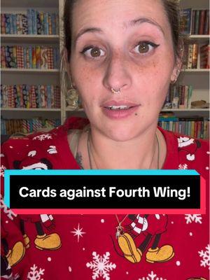 I need someone to play this with!! #mermaidhairdonutcare #books #BookTok #fourthwing #cardsagaintfourthwing #ineedbookfriends #rebeccayarros 