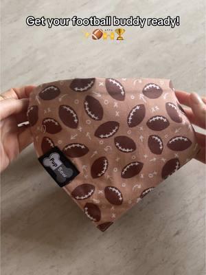 Perfect dog bandana for football season! #football #dogsoftiktok #dogbandana #dogdad #dogparent 