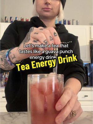 ✨My Caffeine 🍹 #herbaltea #energydrink #dupe #guava #tearecipe #icedtea #teashop #SmallBusiness #adhd #athomedrinks #looseleaftea #icedtearecipe #anxietyrelief #hibiscussyrup 