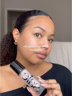 @Saie glowy super gel in warmglow is finally a permanent shade ✨ the way it instantly enhances my skin it’s so prettyyyy  @sephora #saiebeauty #saiewarmglow #saiesuperglowygel #saie #saiesuperglowyfoundation #glowymakeuptutorial #saieglow 