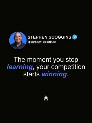 In business and in life, staying stagnant is not an option.  📚💡 Growth comes from learning, adapting, and evolving every single day. The competition isn’t just out there—it’s within you. Ask yourself: What are you doing today to sharpen your skills, expand your knowledge, and outgrow yesterday’s version of yourself? 🚀 👉 Tag someone who inspires you to keep learning! 👉 Share your go-to resource for growth in the comments! Let’s commit to progress, not perfection. 💪  #KeepLearning #StayAhead #StephenScoggins #levelup #Breakthrough #motivationalquotes #entrepreneurship 