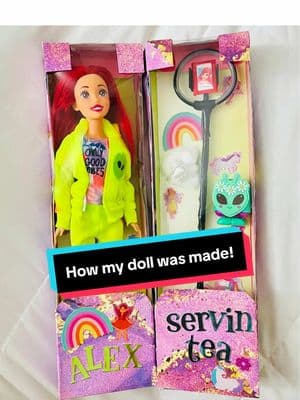 Replying to @Jenn 🦋 YES & this is how she did it!! #christmas #present #doll #customized #personalized #customdoll #art #crafts #barbie #transformation #DIY #howto #greenscreen #greenscreenvideo #storytime  @annettemtorres 