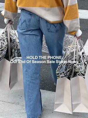 HOLD THE PHONE 📞 Our End of Season Sale Starts Now. SHOP UP TO 50% OFF* #sale #endofseasonsale #wintersale #holidaysale #clothingsale 