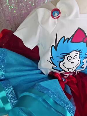 #drsuess #thing1thing2 #tutu #custommade #birthdayoutfit #ribbontutu #sewingtiktok #sewcute 