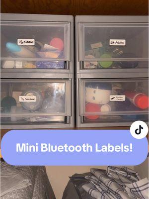 BRB making labels for everything!  #organizing #organization #declutter #organizingmotivation #labelmaker #bluetoothlabelprinter #labelprinter 