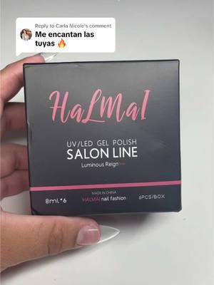 Replying to @Carla Nicole  Tienes que verlas al final 😰😱 #reseñadeuñas #halmaigelpolish #halmaireview #TikTokShop #tiktokmademebuyit #tecnicadeuñas #nailcontent #nailtutorials #ojodegato #cateyenail #TikTokShopHolidayHaul 