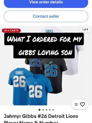 not sure how you mess this one up, Gibbs on the front, Soto on the back... Thanks ebay! lol #jahmyrgibbs #detroitlions #juansoto #ebay #christmas2024 #fyp 