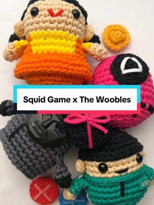 🚨NEW KITS ALERT: Squid Game x The Woobles #thewoobles #squidgame #netflix #squidgamecrochet #crochet #crochetkit #learntocrochet #wooblescrochet 