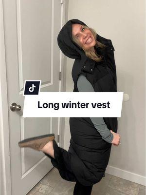 I wear this almost everyday! It’s amazing and on sale right now! #wintervest #vest #womensvest #puffervest #womensclothing #clothing #fashion 