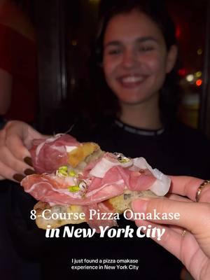 $55 for pizza sounded crazy at first but lowkey… 👀 #nyc #newyork #newyorkcity #pizza #omakase #wine #winepairing #nycrestaurant #nyctips #travel #caviar #truffle #tourist 