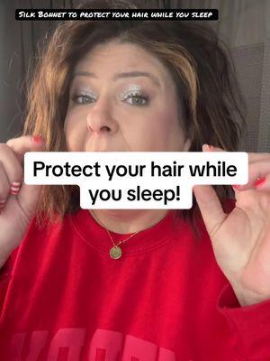 #creatorsearchinsights  Protect your hair while you sleep! Silk bonnets protect your hair while your sleep!  #silkbonnet #protectyourhair #silkbonnets #hairprotection 