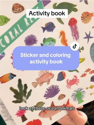 Great option to keep kiddos busy at restaurants, road trips, or at home! #activitybook #kidactivityideas #stickerbook #kidsoftiktok #MomsofTikTok 