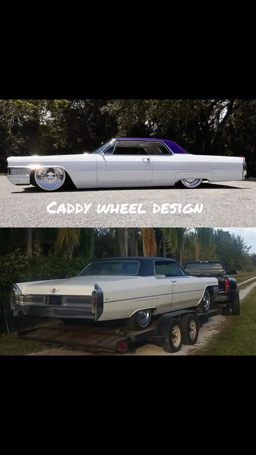 Before and after  @hollywood_church ・・・ #LOLAC looking 👀 fresh! On those @thecoloradocustom Caddy design  #CaddyColoradoCustom  ・・・ All tuned up thanks to the crew at @modernclassics321 #coloradocustom  #ColoradoCustoms  #CaddyColoradoCustom 