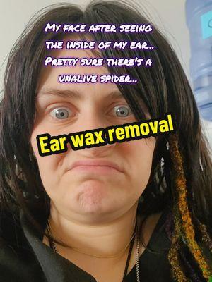 This thing is really nifty... however I can't reach that on my own and will need help. I'm hoping its just ear wax... What do you think that is?!?! #adultmoney #earcleaning #earcamera #earcleaningtool #spider #Ear #creepy 