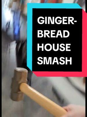 GINGERBREAD HOUSE SMASH #gingerbreadhouse #comedy #christmas #smash #perfect #fyp #foryou #foryoupage 