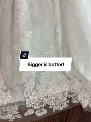 For us, bigger is always better 😉 #BrideToBe #solutionsbridal #orlandobride #orlandoflorida #SayYesToTheDress #2026bride 