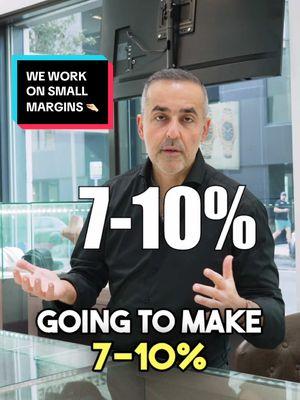 Here you go guys! The watch industry, in all its glamour and precision, is also a complex business world. For some reason many consumers believe that watch dealers and retailers are making unbelievably large profits off the watches they sell because of the price tag. That’s just not the case guys🤦🏻‍♂️ 90% of the time we only see less than 7% of that number. A lot of things factor into why that is the case, but the main point is WE WORK ON SMALL MARGINS! • • • #gluxejewelers #themoreyouknow #watches #watchessentials #luxurywatches #miami #jewelry #profitmargin #financialeducation #watchmarket #buyingandselling #goldwatches #rosegoldwatch #whitegold #businessintelligence 