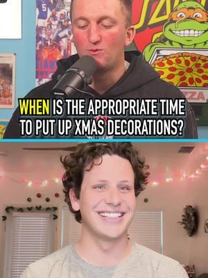 When To Put Up And Take Down Christmas Decorations?! He’s Wild! #fyp #christmas #holidays #decorations 