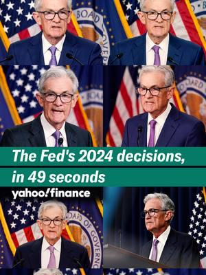 The Fed's 2024 decisions, in 49 seconds. #yahoofinance #2024 #federalreserve #summary #icymi #jeromepowell #fedratecut #fomc #interestrate #federalopenmarketcommittee #2024lookback