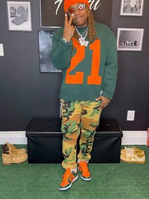 🚨GET READY WITH KAY!🚨 Today I’m going to style a Green and Orange fit. I incorporated camo because I thought it would bring out the colors. Shoutout to my dawg over at @Oorleef__srviv for constantly lacing me with the hottest garments. Tap in with em!  . . . -Make sure y’all SUBSCRIBE to FazzuBrand.com -Like, Save, Comment, Share  -Shop FazzuBrand.com  “All clothing brands tap in with me. If your brand is hot, I’m wearing it! I’m in my bag Phasing through this shit. Make sure you shop Fazzu!” #streetwear #newpickup #streetwearfashion #fallfashion #influencer #blackowned #KOTD #OOTD #FashionShow #unboxing #outfitgrid #fallfits #femaleblogger #outfitreels #menstreetwear #womenstreetwearbrand #fyp #LocBae #StyleTips 