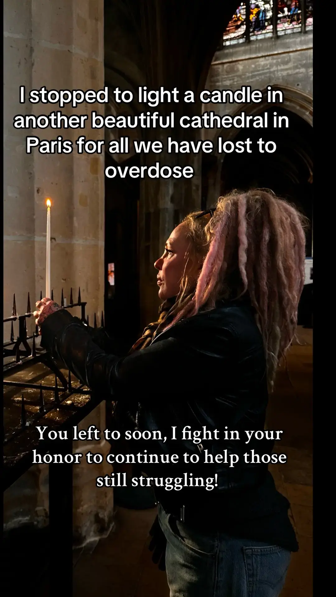 #onthisday #sobergirl #overdoseawareness #recoveringaddict #gonebutneverforgotten #substanceabuseawareness #loveandprayers #stillstruggling #fypシ #foryoupage #sobertok #recoverytok #paris #cathedral #lightacandle #inmemory #loveyouguys #gratitude #WeDoRecover 