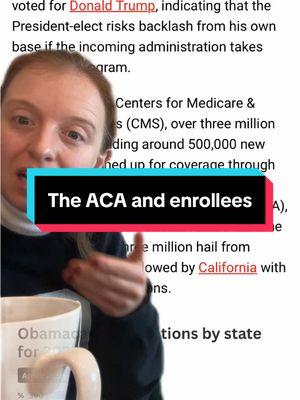 The affordable care act and their enrollees More Mike Johnson lol:  @Econ with Sarah, PhD  @Econ with Sarah, PhD   #economics #finance #obamacare #aca #healthinsurance #datascience #healthpolicy 