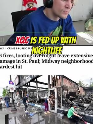 Xqc on night life and why it’s bad. #xqc #xqcclips #kickclips #nightlife #fyp #viral 