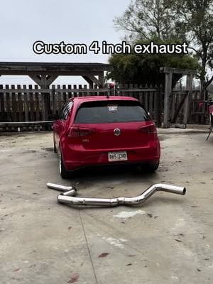 No back pressure needed. Sound clips soon #exhaust #carmod #gti #car 