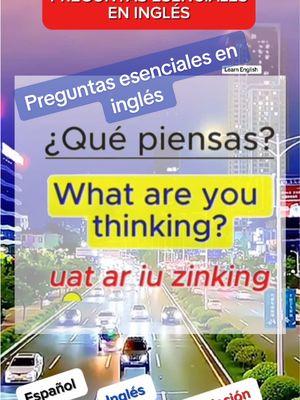 Learn English. Preguntas esenciales en inglés #ingles #español #englishspanish #english #spanish #inglesparaprincipiantes #inglesdesdecero #inglesbasico #inglesfacil #aprenderingles #clasesdeinglesgratis #cursodeinglesgratis #inglesfluido #preguntasesencialeseningles #englishteacher #learnenglish #inglespractico #inglesamericano #englishlanguage #foryourpage #parati #andrilupita 