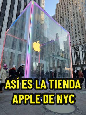 🍎🗽 Conoce conmigo la Apple Store más iconica del mundo #5thavenue #applestore #NewYork #apple #tecnologia #applevisionpro