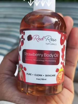 🍓yummy Strawberry Body Oil = soft delicious skin! #strawberryoil #strawberrybodyoil #perfumetiktok #strawberryshortcake #strawberrypoundcake #scentedbodyoil #bodyoil #perfume #bodybutterbusiness #fyp 