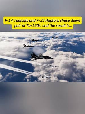 F-14 Tomcats and F-22 Raptors chase down a pair of Tu-160s, and the result is... #f22 #f22raptor #usaf #usa #fighterjet #dcs #aviation #f14b #tomcat #military #tu160 #tu160blackjack