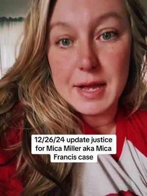 12/26/24 update justice for Mica Miller aka Mica Francis case #micamiller #micafrancis #justiceformica #jpmiller #churchtok #crimetok #truecrimestory 