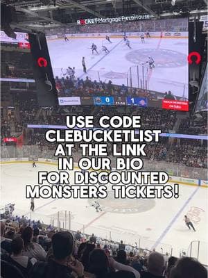 Looking to experience @Rocket Mortgage FieldHouse this winter? Make sure to use our code (clebucketlist) for discounted tickets to upcoming events like @Cleveland Monsters, @Cleveland Cavaliers, and other fun visiting performances! Link in bio to check out using the discount code ✨ #sports #clevelandevents #Clevelandohio #Cleveland 