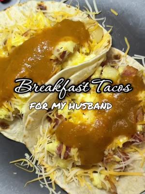 Another day, another breakfast taco for this husband of mine ♥️♥️♥️ #breakfast #breakfastideas #breakfastchallenge #taco #tacos #breakfasttacos #bacon #potato #beans #egg #salsa #homemade #cookingformyhusband #bluecollar #bluecollarboys #bluecollarbabe #bluecollarwife #sahw #fyp #fypシ #fypage #fypシ゚viral  #MomsofTikTok #wivesoftiktok #sahm