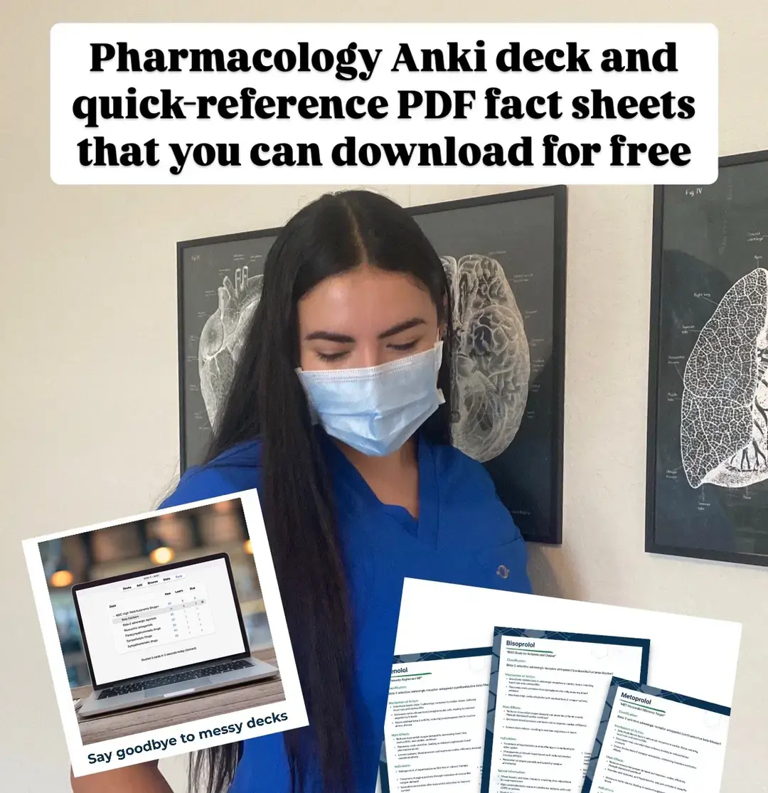 This resource also includes a free 55-page PDF detailing mechanism of action, main effects, and indications for each drug!! Link: https://go.medschoolcoach.com/autonomic-drugs-anki-deck-whitecoatsandcorgis #futuredoctor #studyingmedicine #medicalschool #medschool #medstudenttiktok #medicalfield #medicalschoollife #medstudents #premed #premedgirlies #premedtips #premedadvice 