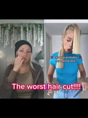 The worse haircut! #hairfail #hairfails #hairdisaster #athomehaircuts #athomehaircut #unicornhaircut #wolfcut #wolfhaircut #ponytailhaircut  #BeautyByTiffanyRose #BeautyObsession #TiffanyRoseBeauty #TiffanyRose 