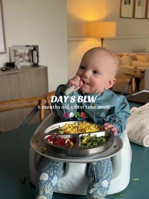 DAY 8 BLW 🫐🍌🍐🍎 The first reaction to him eating the broccoli… honestly fair 🤣 #firsttimemom #momlife #MomsofTikTok #blw #babyleadweaning #babyleadweaningideas #blwrecipes #babyfood #babyfoodrecipes #6monthsold #babytok 